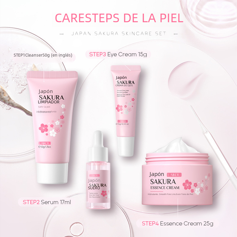 Sakura Blossom Skincare Kit - 4 Pieces (Bulk)