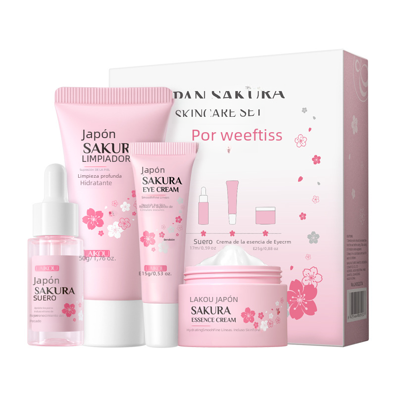 Sakura Blossom Skincare Kit - 4 Pieces (Bulk)